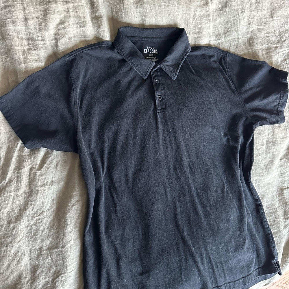 True Classic Polo Shirt – Charcoal Gray – Men’s Size Large